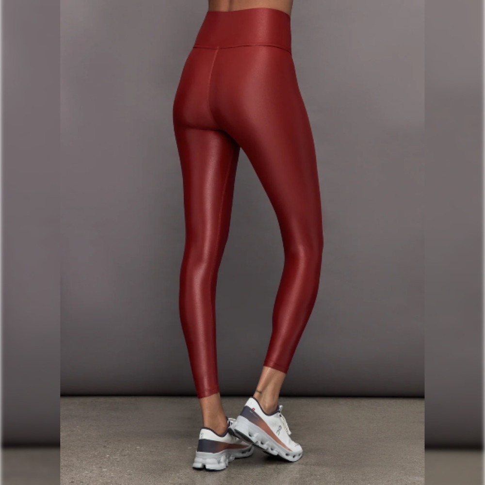 Carbon38 Red Dahlia Takana Shine High Rise 7/8 Length Leggings Size XS - Picture 5 of 8